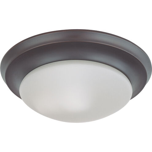 Brentwood 1 Light 12 inch Mahogany Bronze Flush Mount Ceiling Light