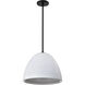 Collins 14 inch Matte Black Pendant Ceiling Light