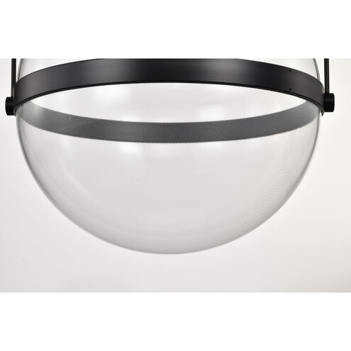Arvada LED 16.63 inch Matte Black Pendant Ceiling Light