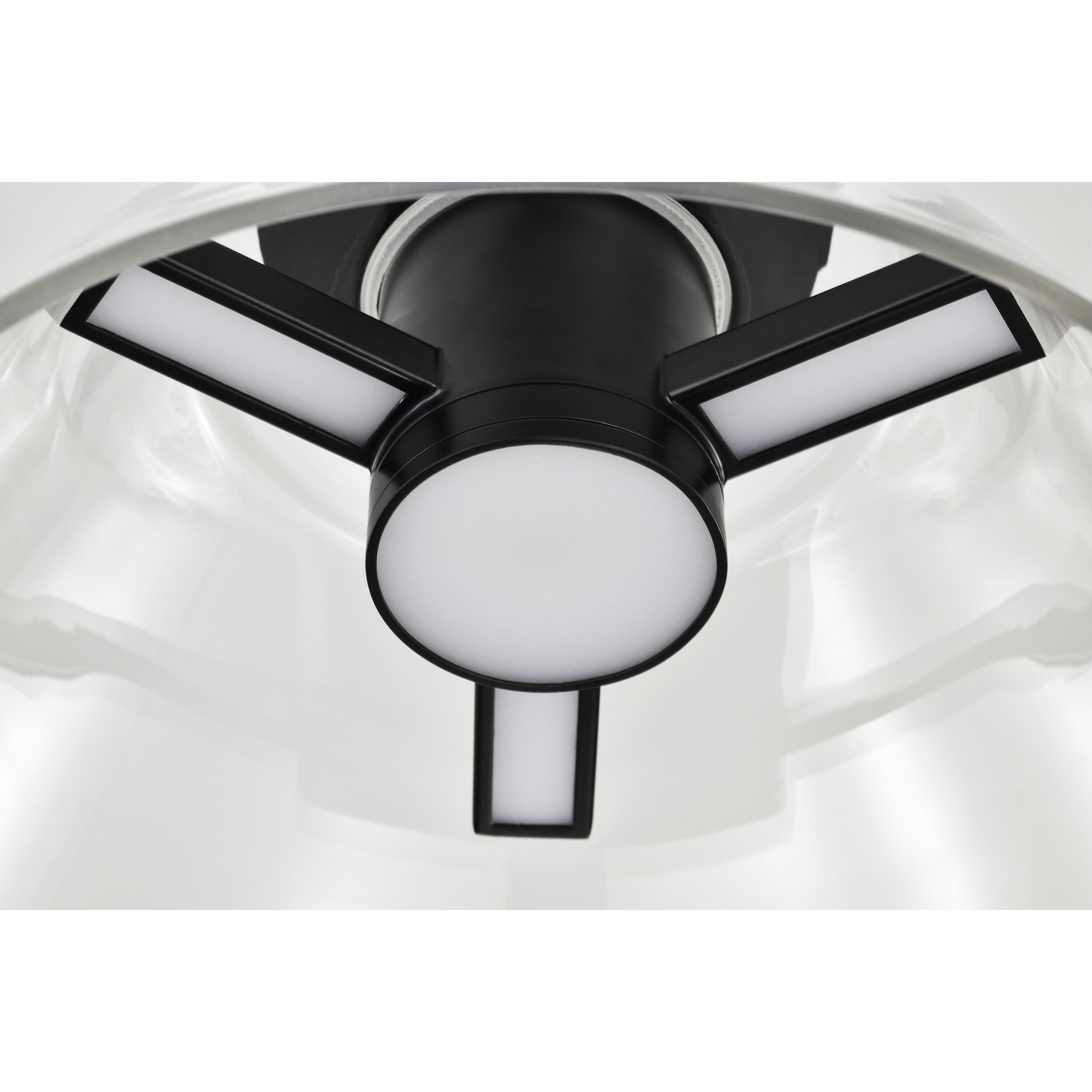 Edmond LED 13.63 inch Matte Black Semi Flush Mount Ceiling Light