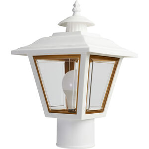 Brentwood 1 Light 13 inch White Outdoor Post Lantern