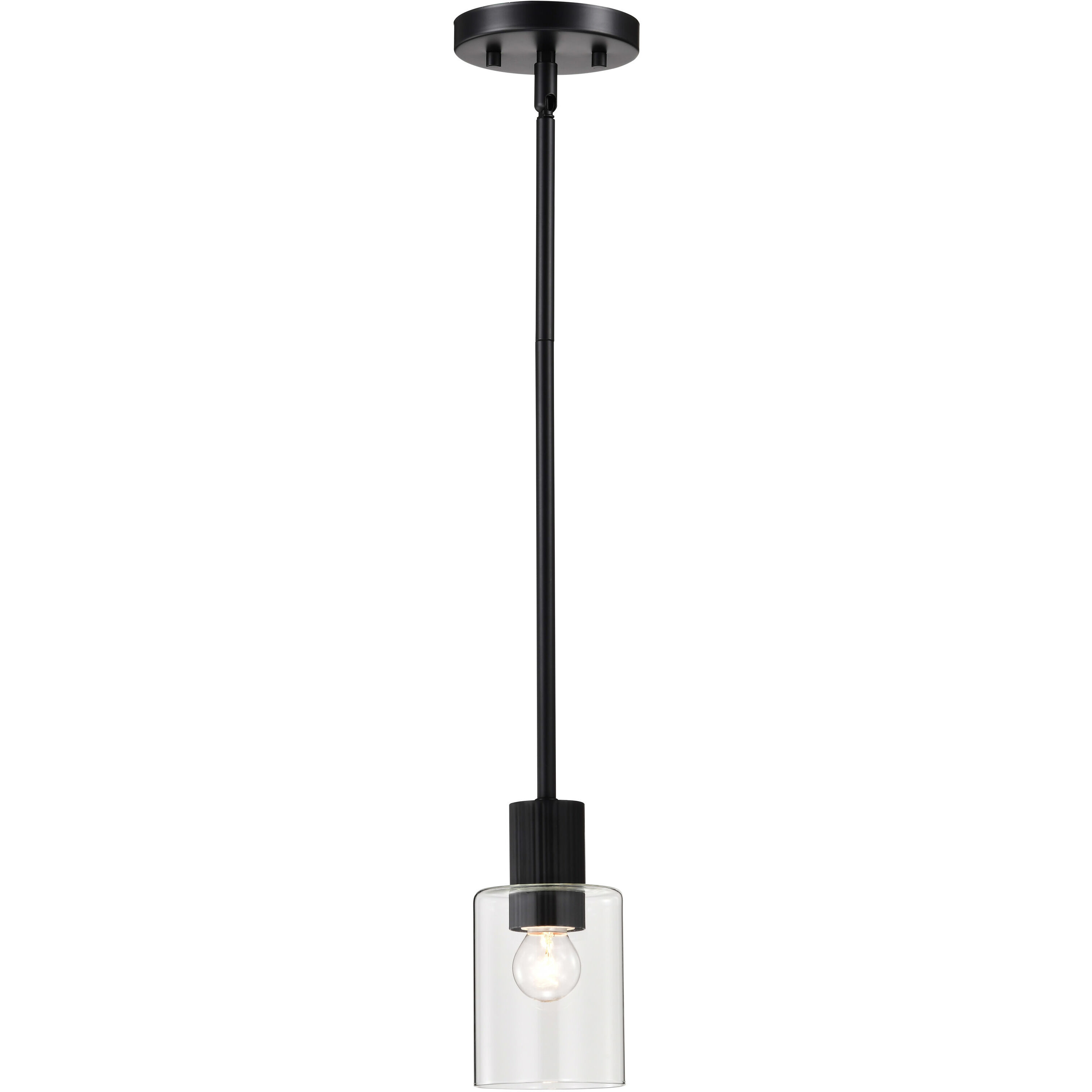 Clarksville 4 inch Matte Black Pendant Ceiling Light