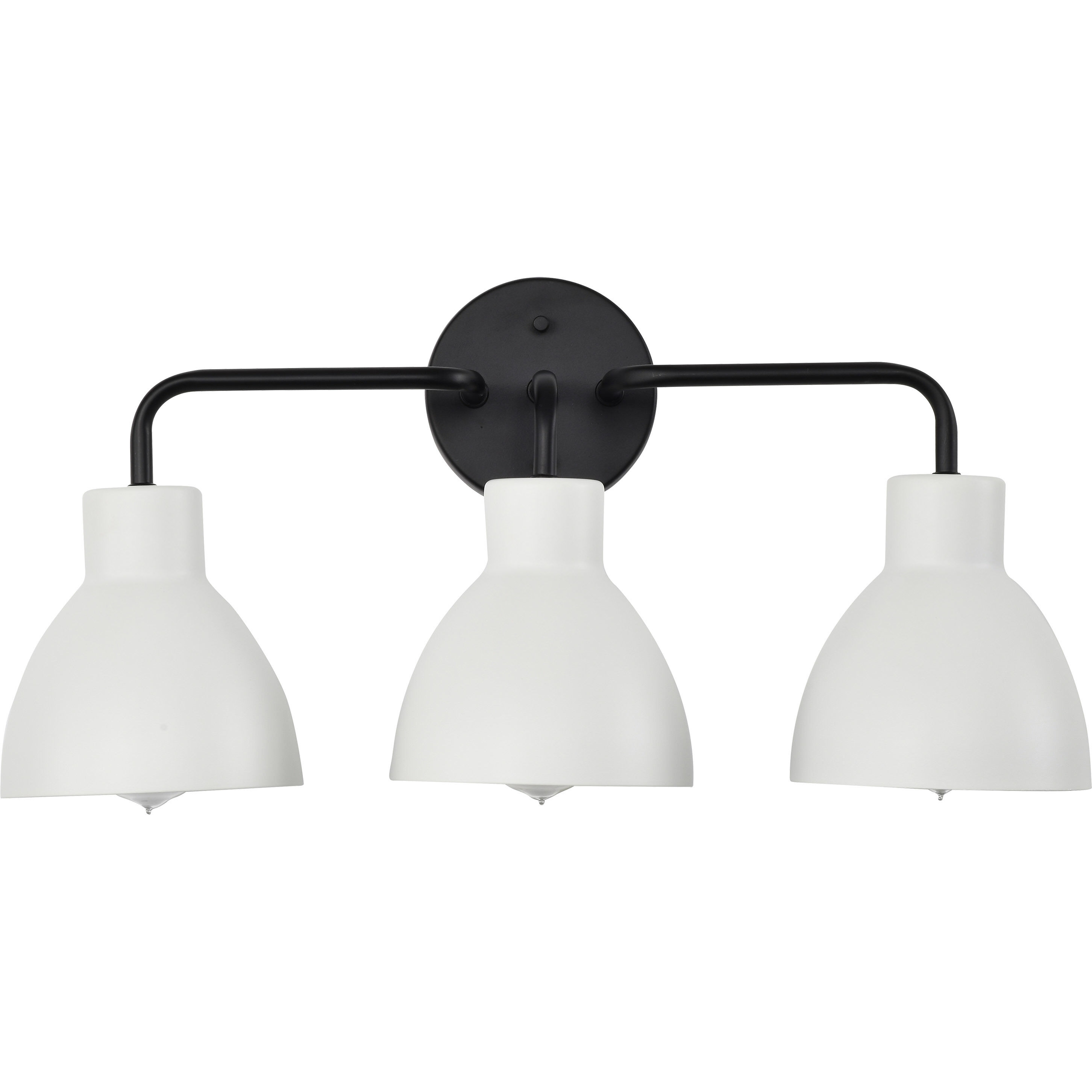 Sloan 3 Light 22 inch Matte Black Vanity Light Wall Light