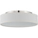 Heather LED 13 inch Polished Nickel Flush Mount Ceiling Light