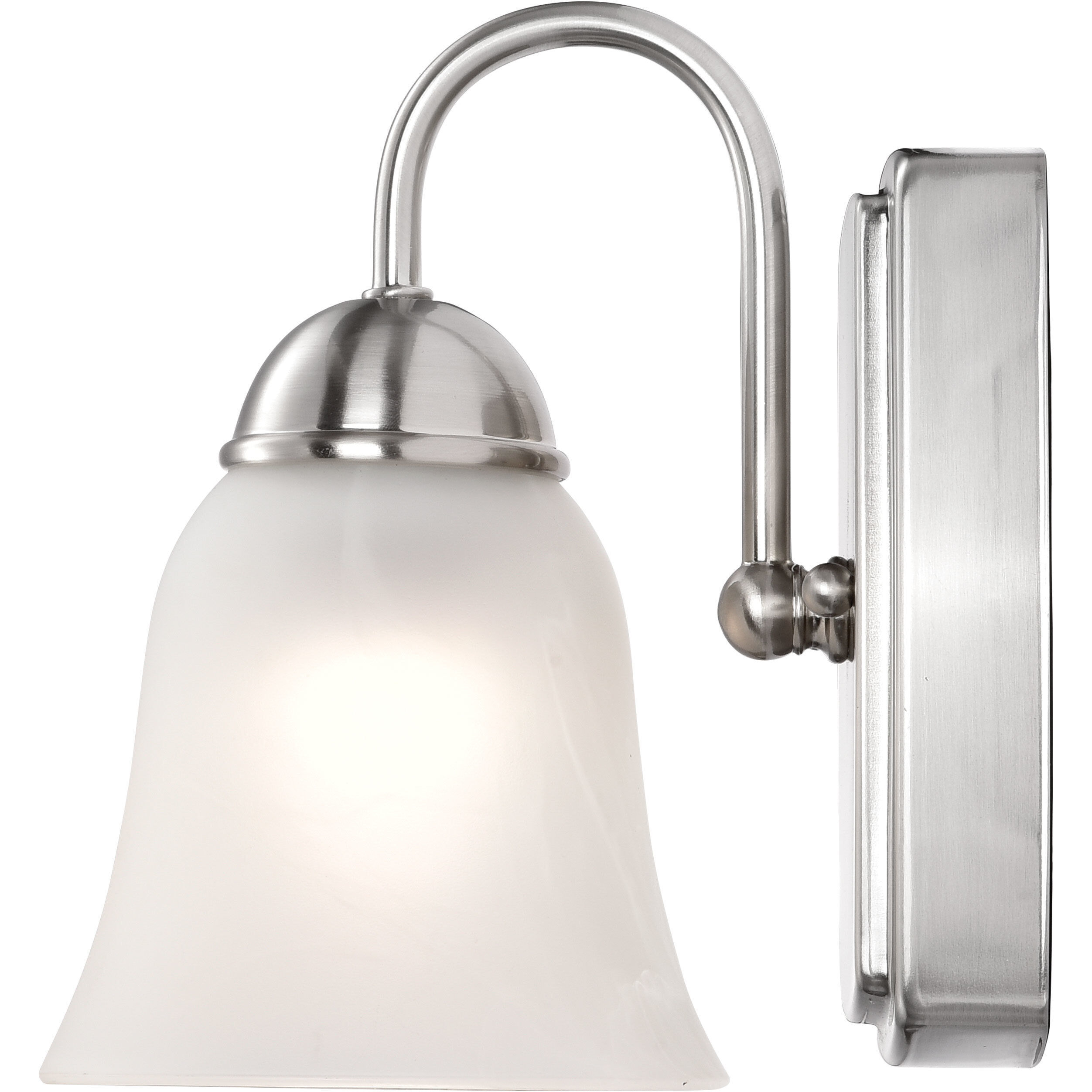 Brentwood LED 7 inch Brushed Nickel Wall Mount Wall Light