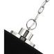 Colony 1 Light 15 inch Matte Black/Polished Nickel Pendant Ceiling Light