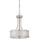 Fusion 3 Light 14 inch Brushed Nickel Pendant Ceiling Light