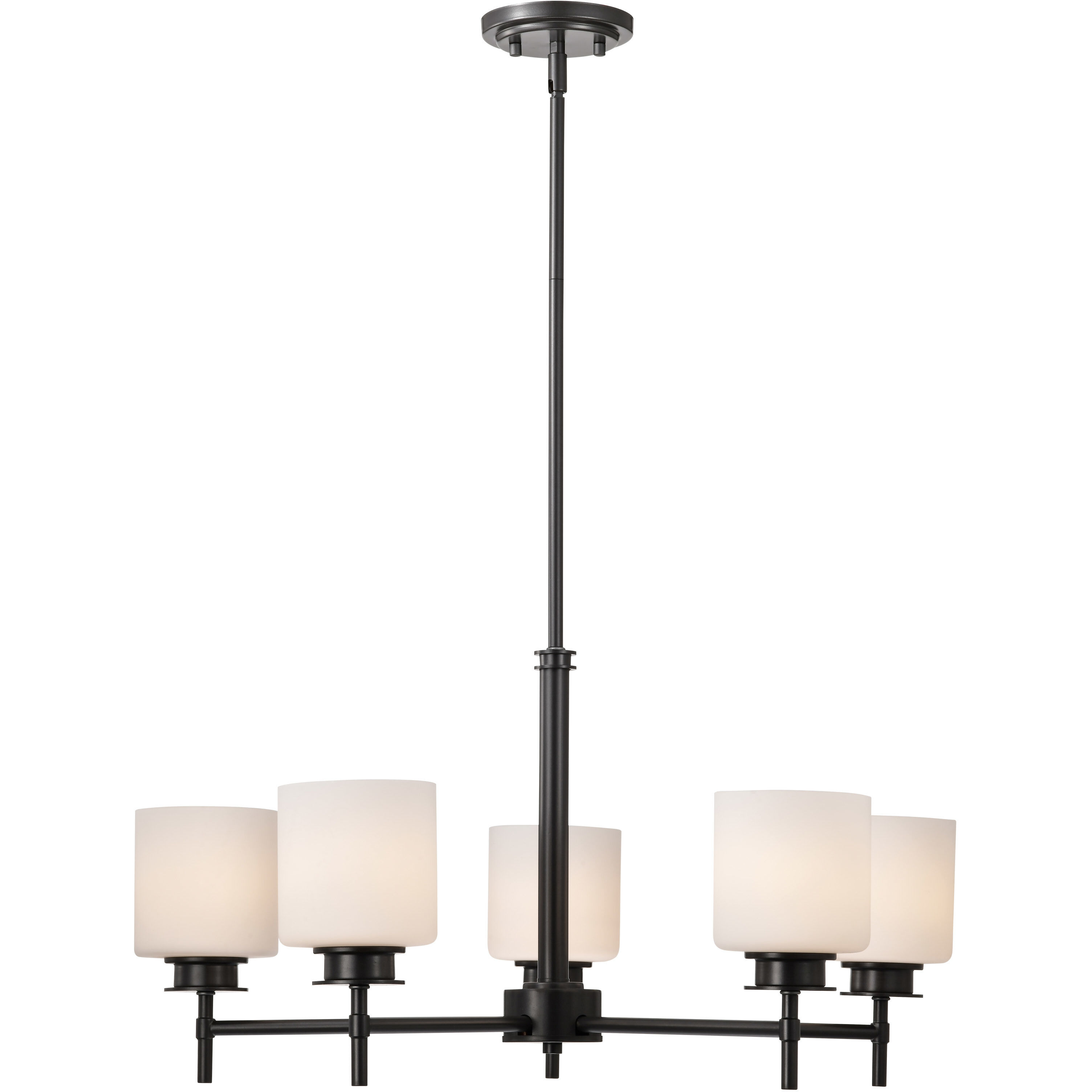 Warren 5 Light 28 inch Gun Metal Chandelier Ceiling Light