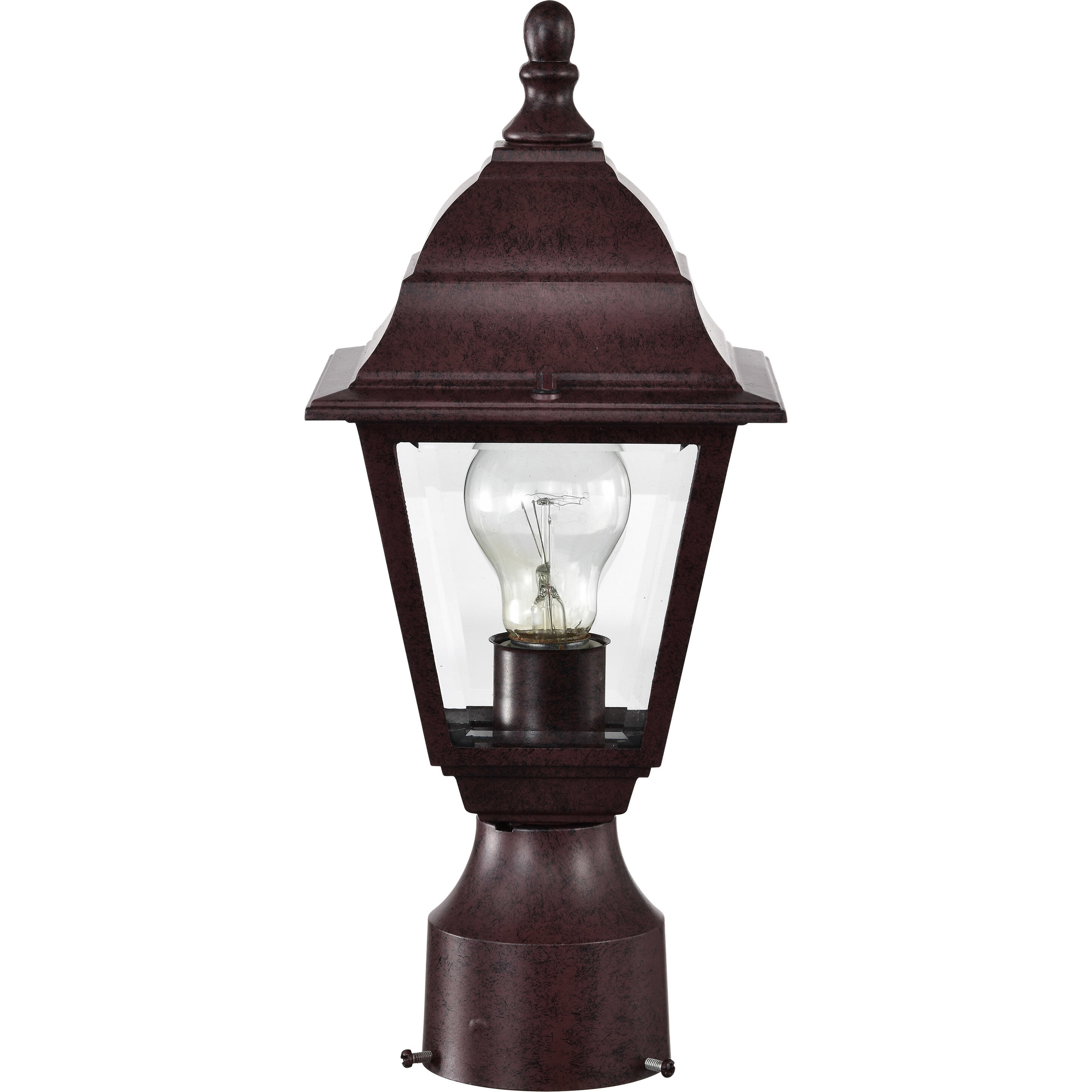 Briton 1 Light 14 inch Old Bronze Outdoor Post Lantern