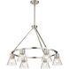Gianna 30 inch Brushed Nickel Chandelier Ceiling Light