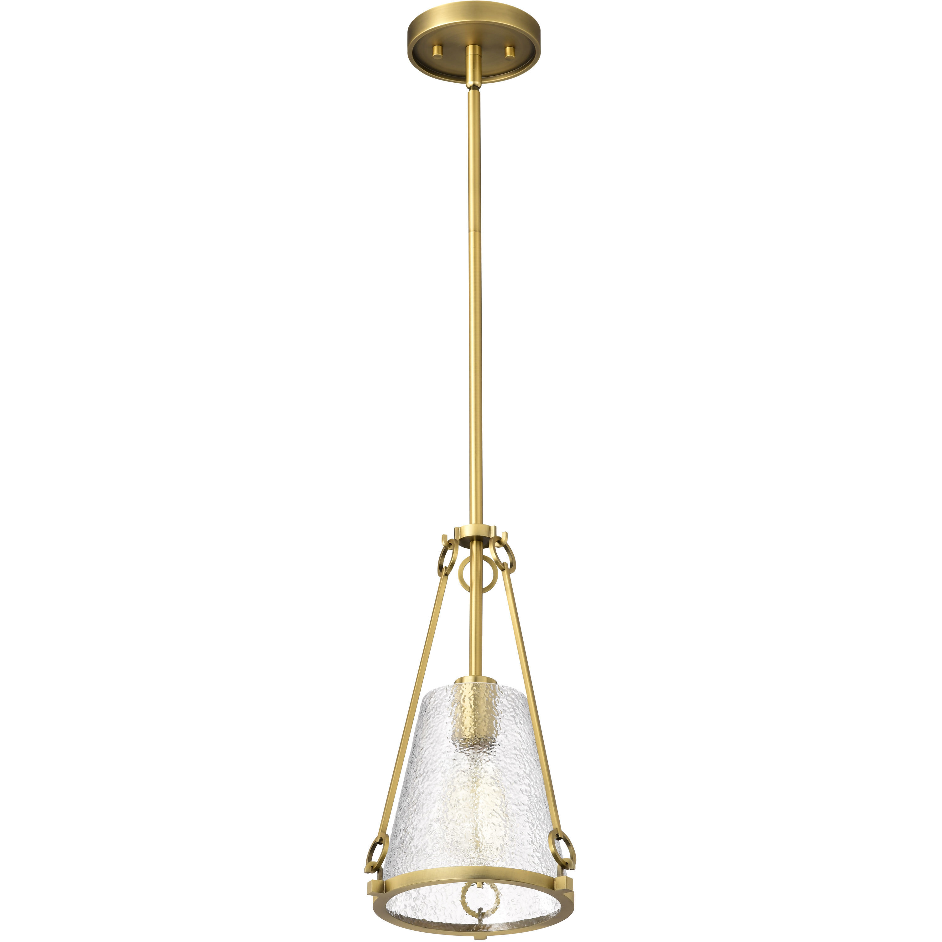 Valentine 8 inch Vintage Brass Pendant Ceiling Light