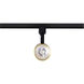 Brentwood 1 Light 120 Matte Black and Brushed Brass Track Lighting Ceiling Light