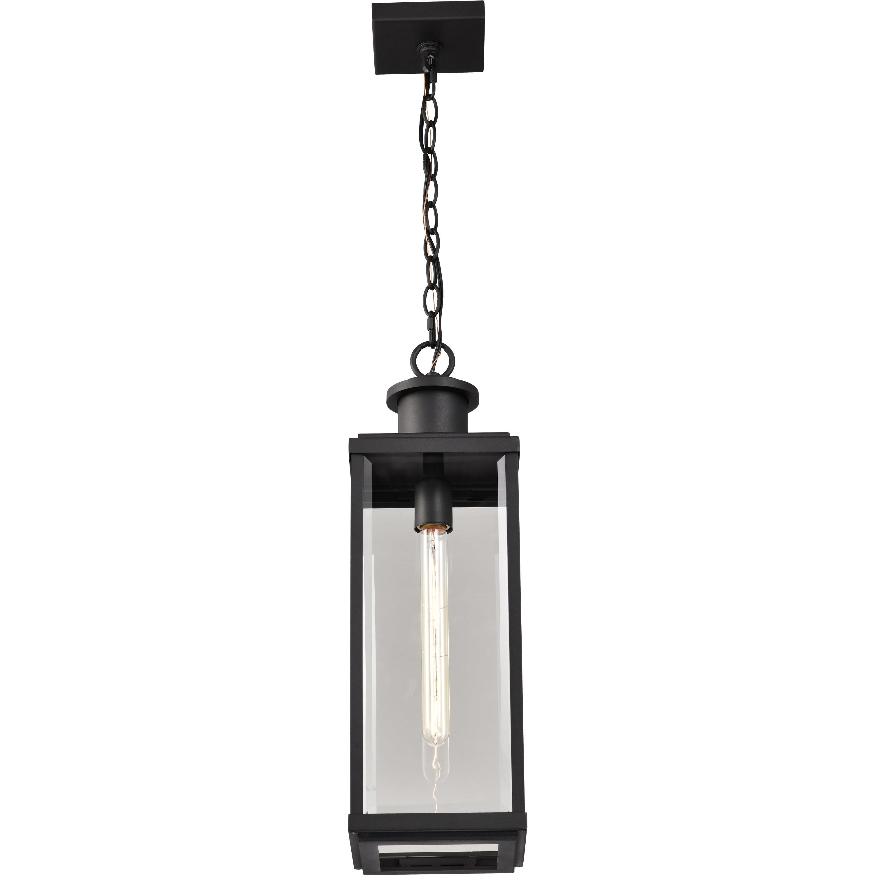 Luca 7 inch Sand Black Outdoor Hanging Light