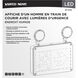 Running Man LED 13 inch White Exit & Emergency Ceiling Light