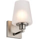 Lune 5.25 inch Brushed Nickel Vanity Wall Light