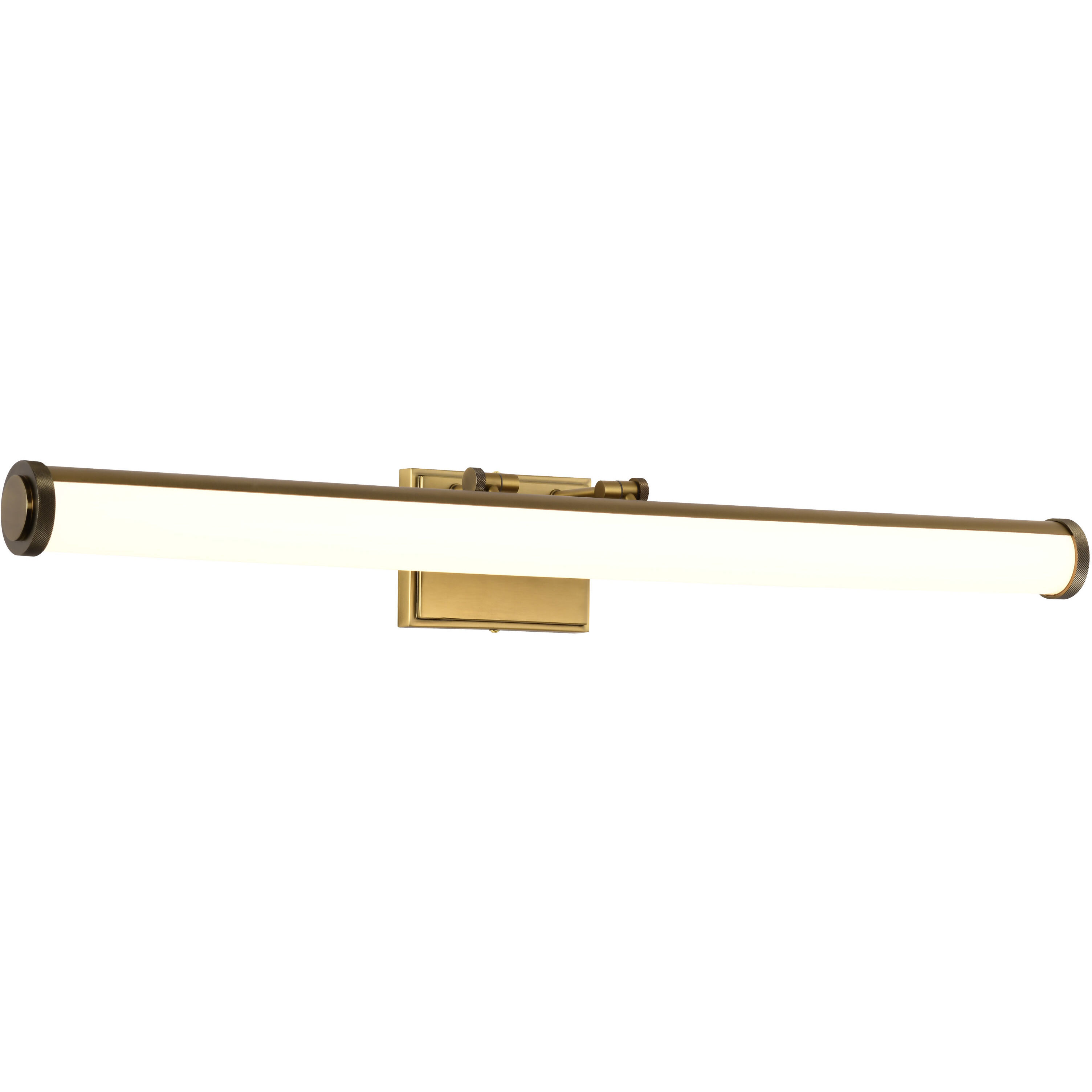 Cora LED 36 inch Vintage Brass Vanity Wall Light