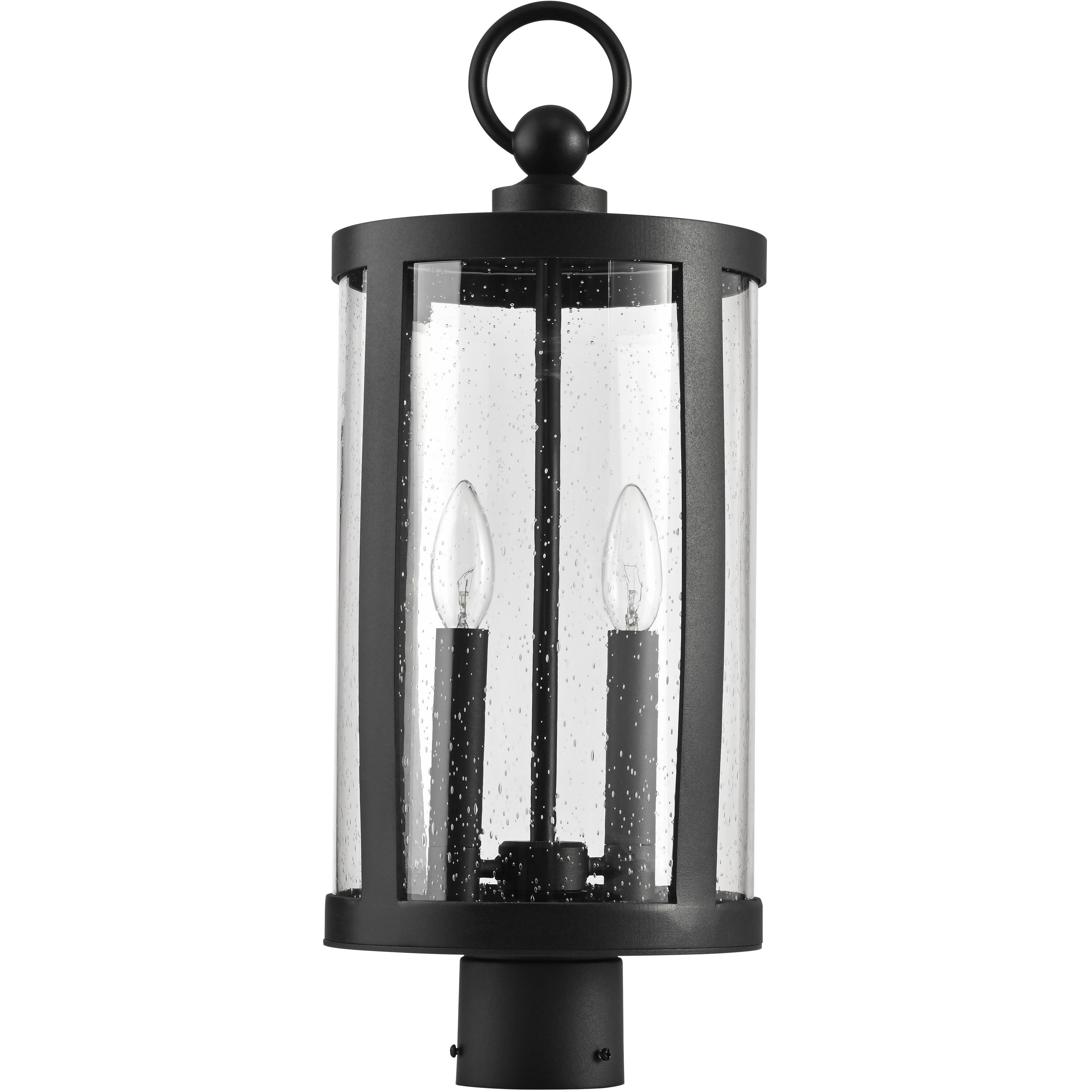 Broadstone 2 Light 21.7 inch Matte Black Outdoor Post Light