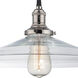Vintage 1 Light 14 inch Polished Nickel Pendant Ceiling Light