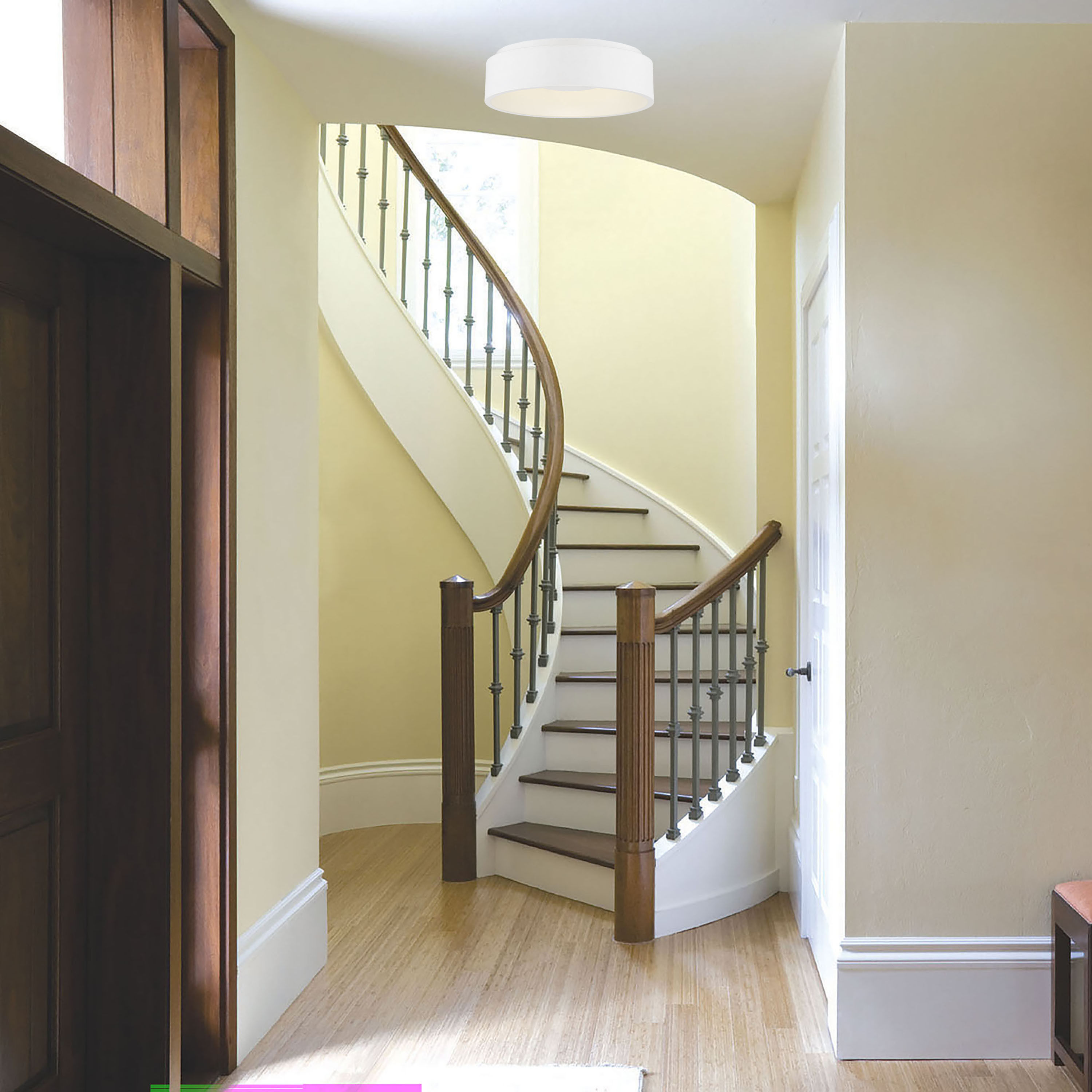 Orbit LED 18 inch White Flush Mount Ceiling Light