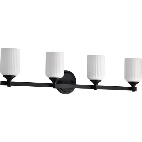 Solara 32.63 inch Matte Black Vanity Wall Light