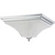 Parker 2 Light 15.25 inch Polished Chrome Flush Mount Ceiling Light