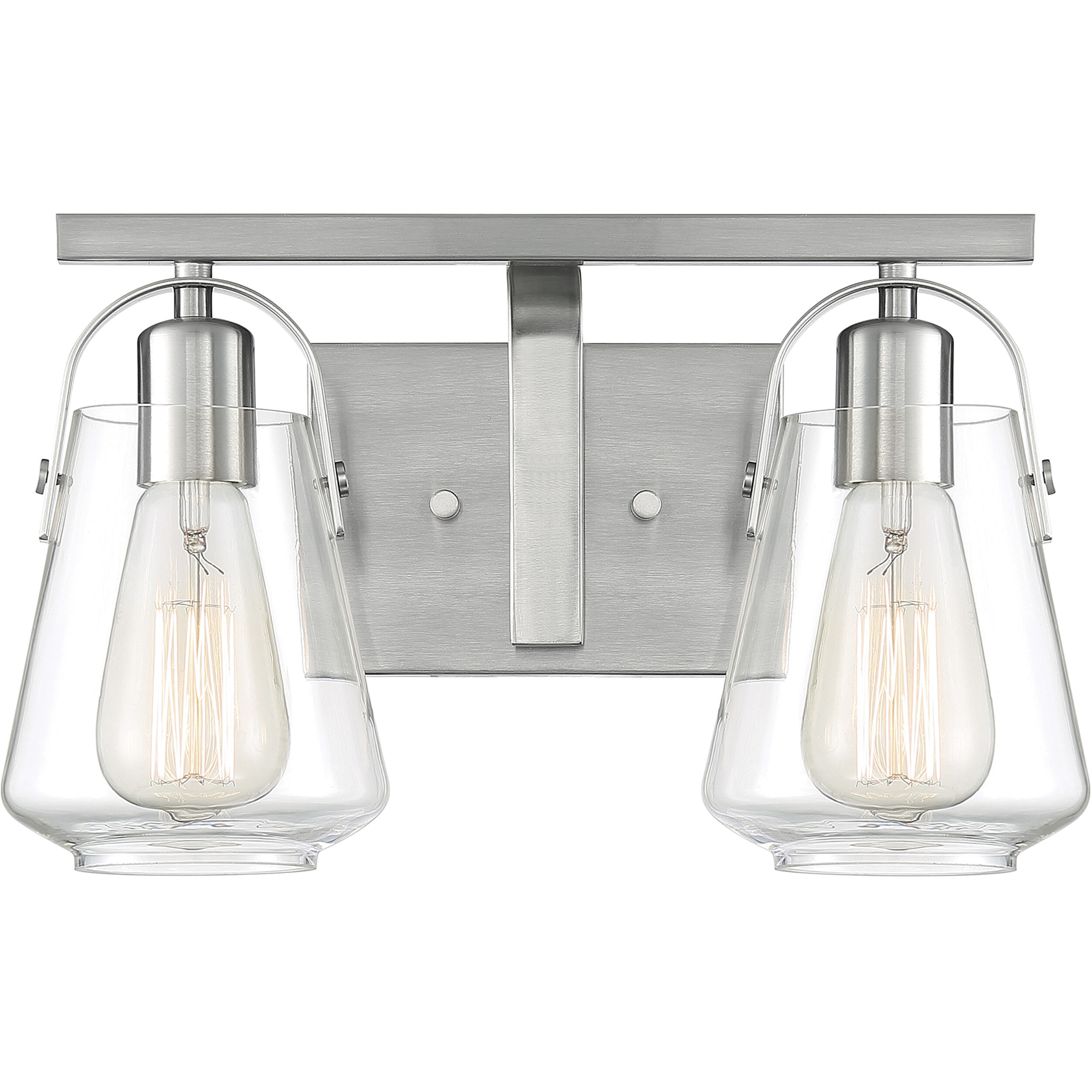 Skybridge 2 Light 14 inch Brushed Nickel Vanity Light Wall Light