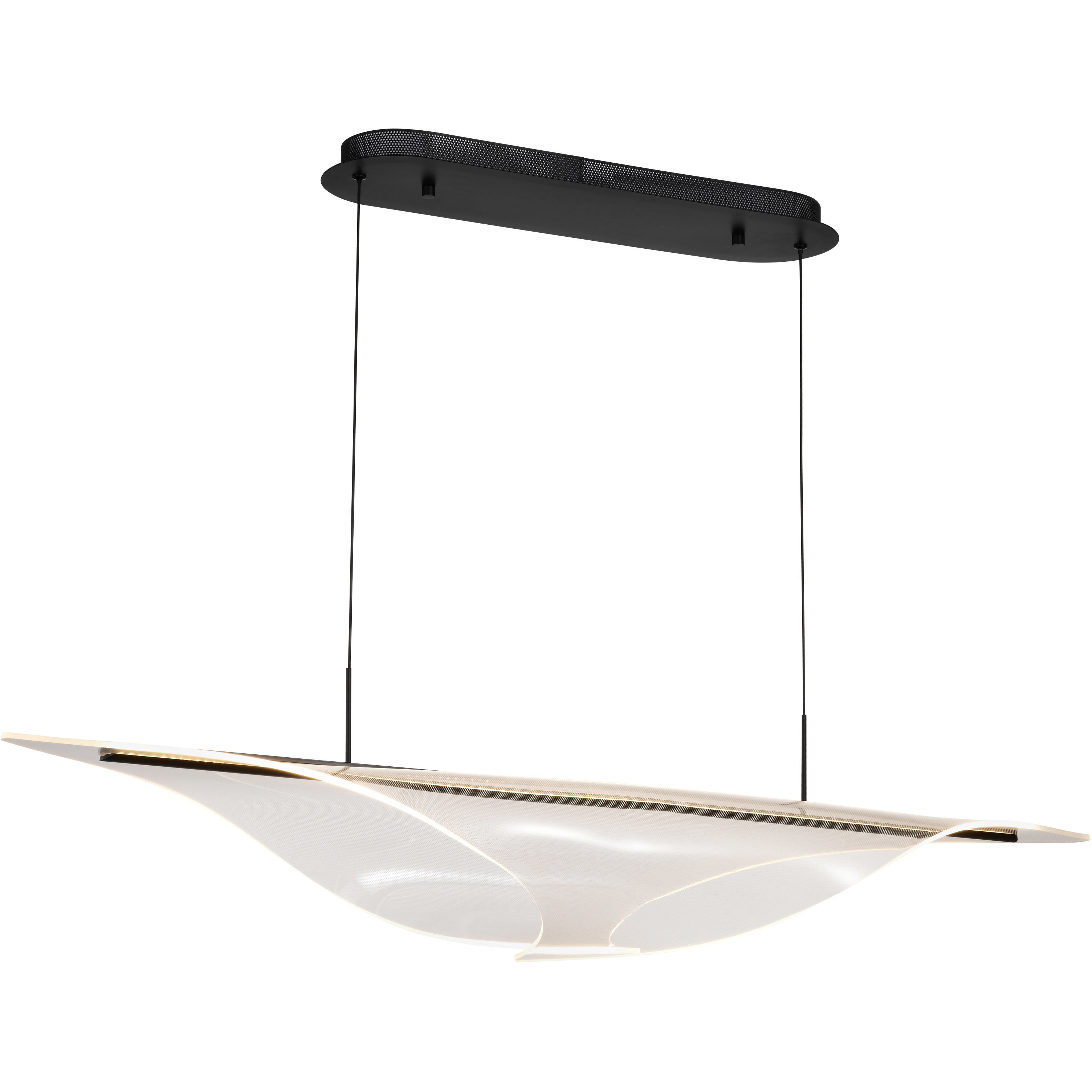 Geneva LED 11.75 inch Matte Black Pendant Ceiling Light