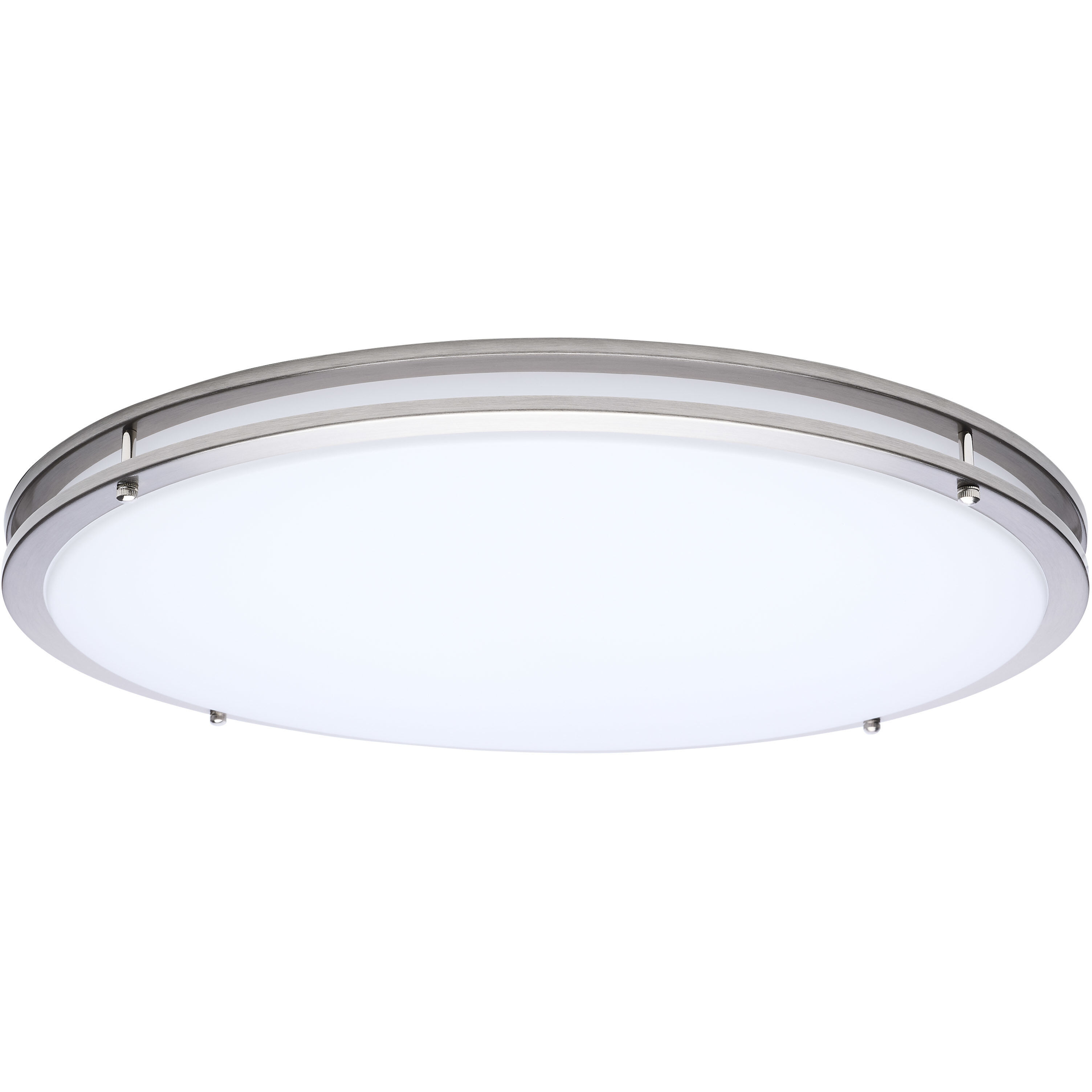 Glamour LED 23.62 inch Brushed Nickel Flush Mount Ceiling Light