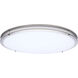 Glamour LED 23.62 inch Brushed Nickel Flush Mount Ceiling Light