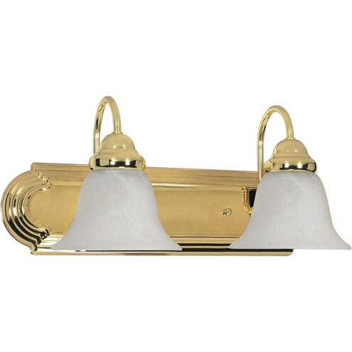 Ballerina 2 Light 18 inch Polished Brass Vanity Light Wall Light