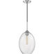 Aria 1 Light 9.63 inch Polished Nickel Pendant Ceiling Light