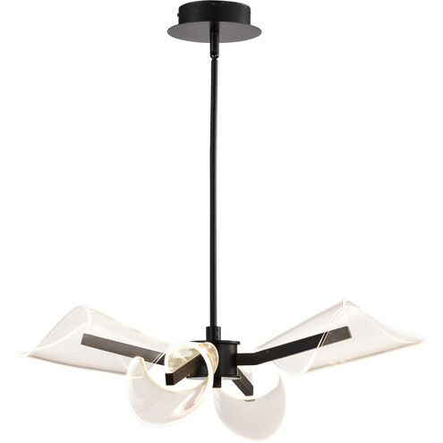 Sedona LED 27.13 inch Matte Black Chandelier Ceiling Light