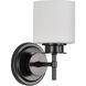 Warren 1 Light 5 inch Gun Metal Vanity Light Wall Light