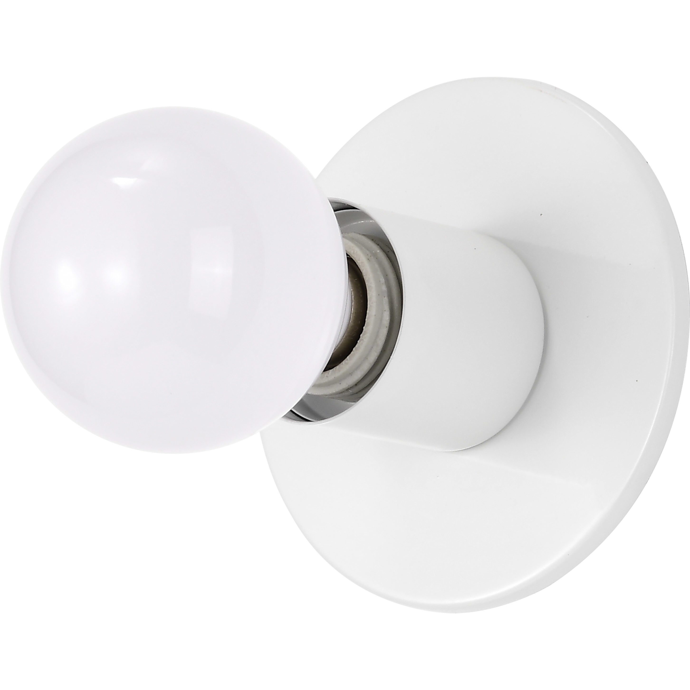 Brentwood 1 Light 5 inch White Flush Mount Ceiling Light
