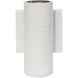 Brentwood LED 7 inch White Outdoor Wall Sconce, Small