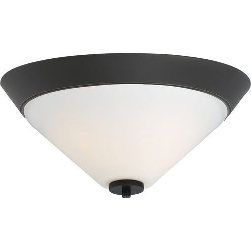 Nome 2 Light 16.88 inch Mahogany Bronze Flush Mount Ceiling Light