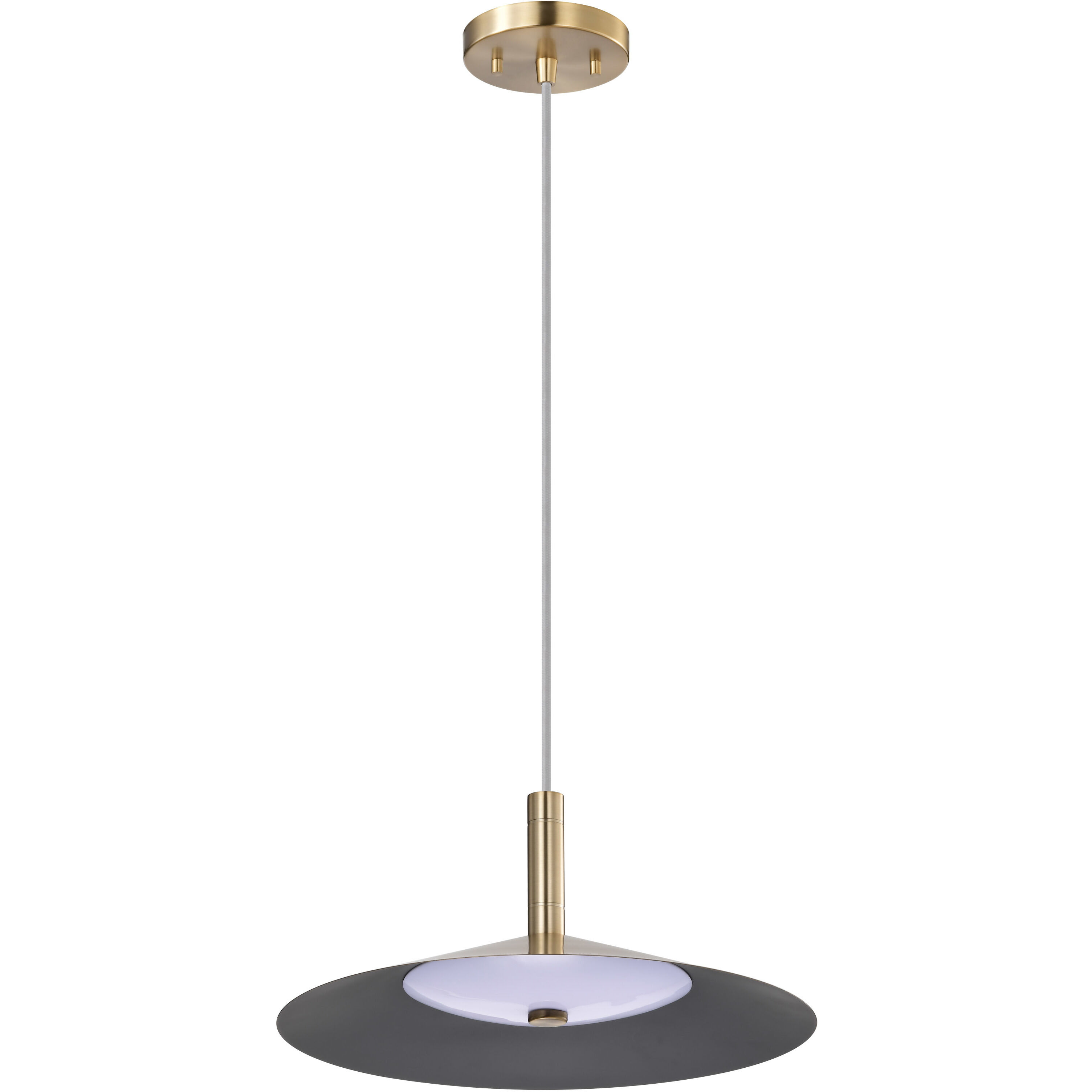 Corrine LED 14 inch Burnished Brass Pendant Ceiling Light