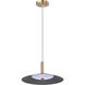 Corrine LED 14 inch Burnished Brass Pendant Ceiling Light