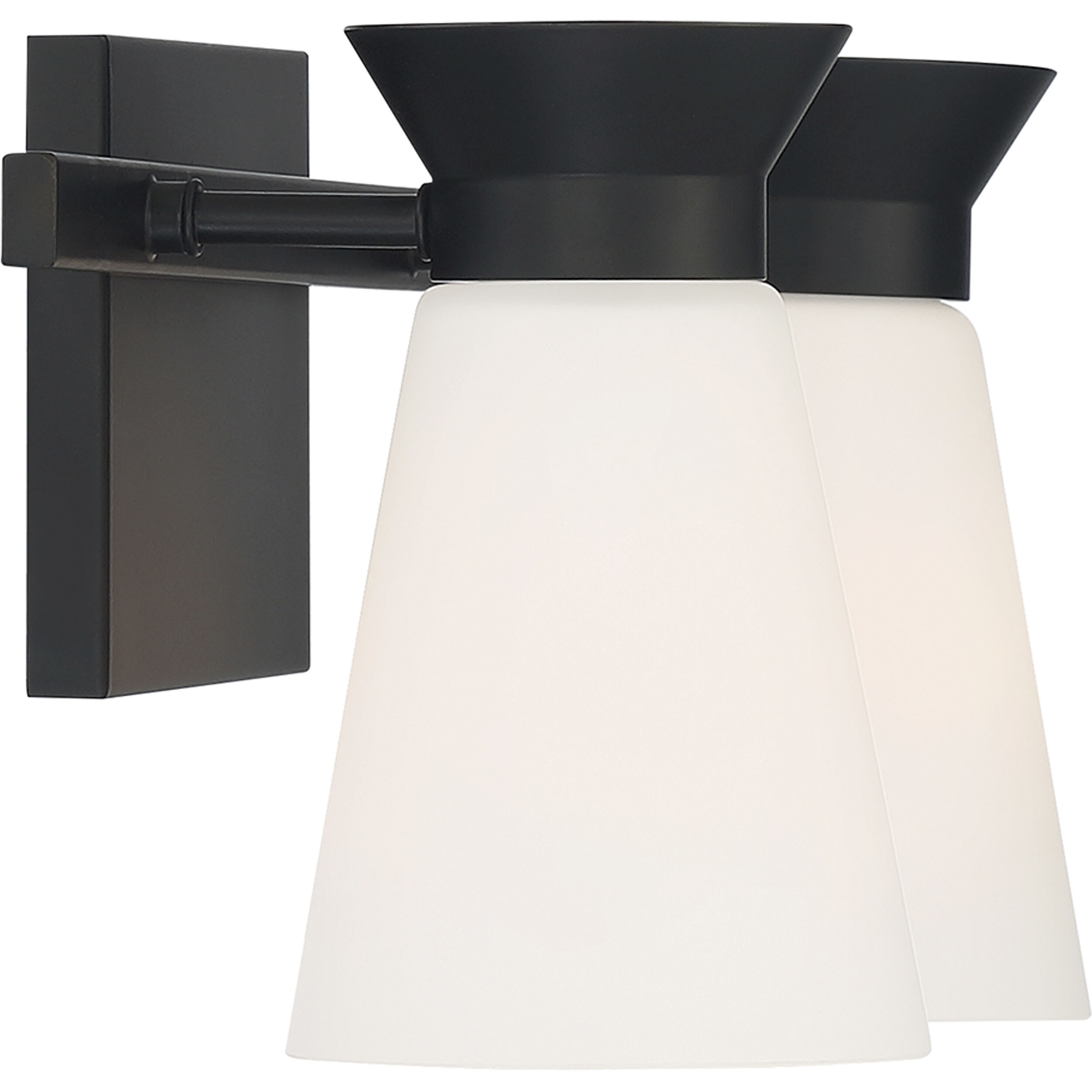Caleta 2 Light 15 inch Black Vanity Light Wall Light