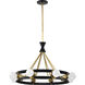 Marsden 8 Light 23.13 inch Matte Black Chandelier Ceiling Light