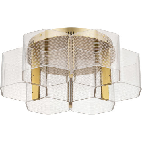 Kenzo LED 20.5 inch Polished Anodized Bronze Flush Mount Ceiling Light