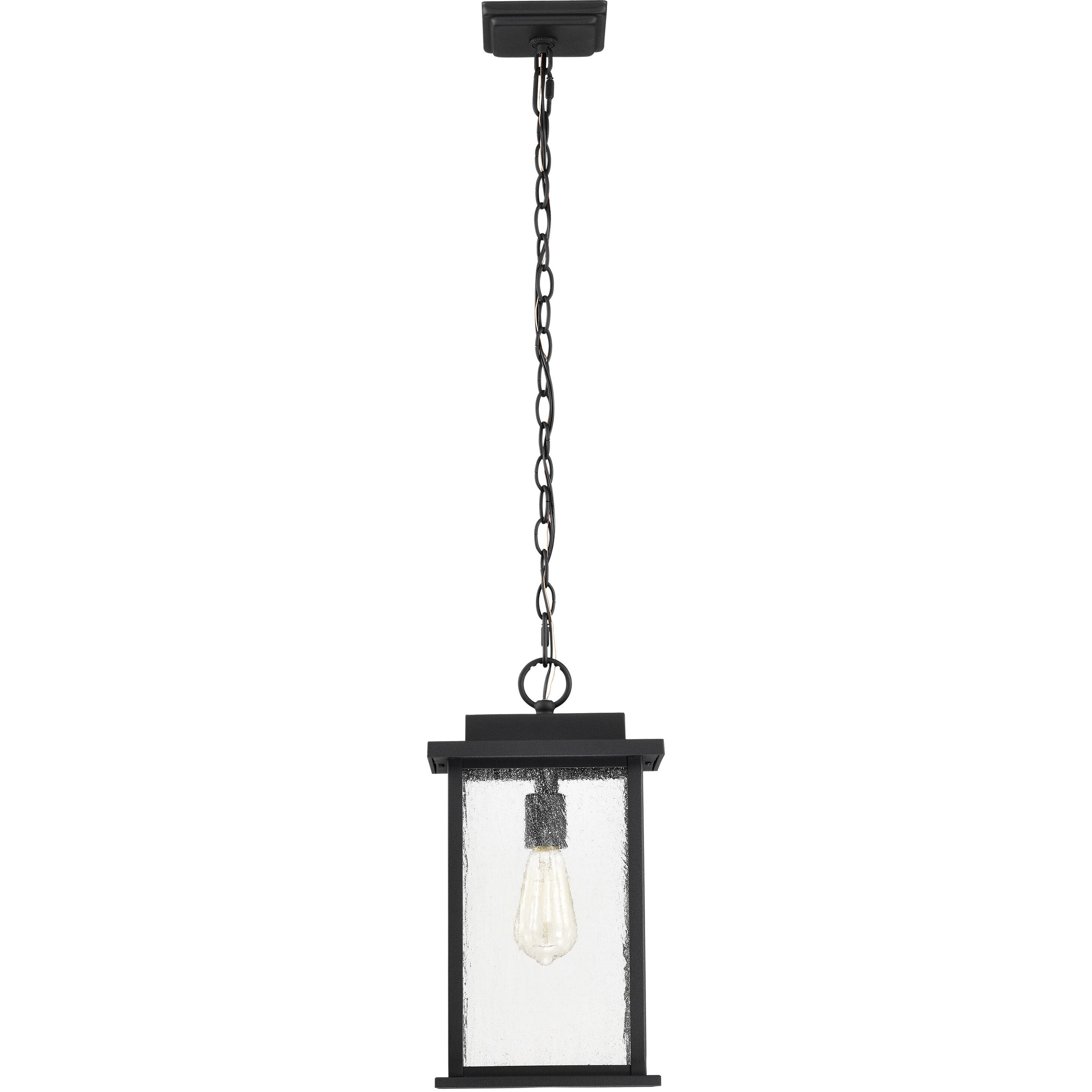 Sullivan 9 inch Matte Black Outdoor Hanging Lantern