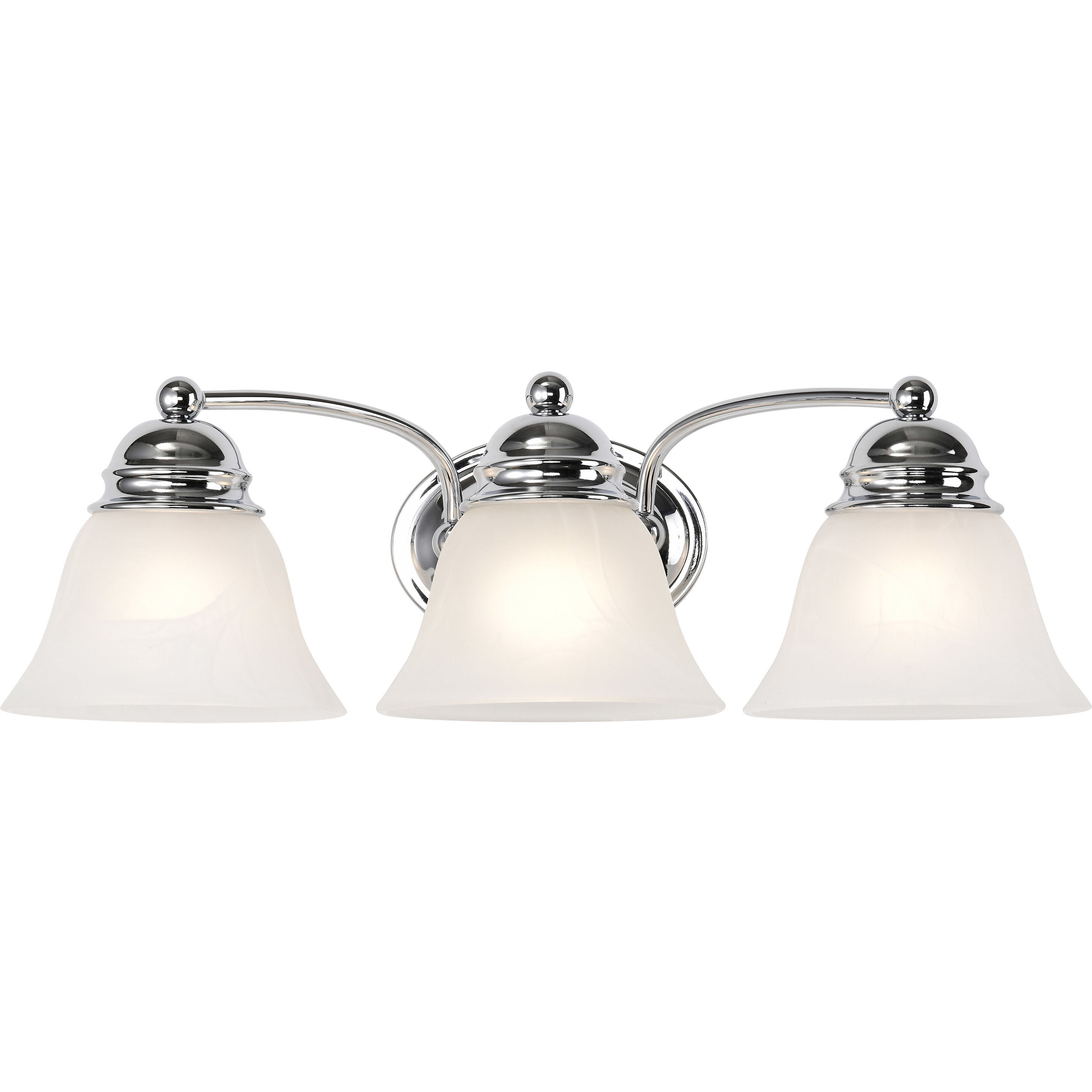Empire 3 Light 21 inch Polished Chrome Vanity Light Wall Light