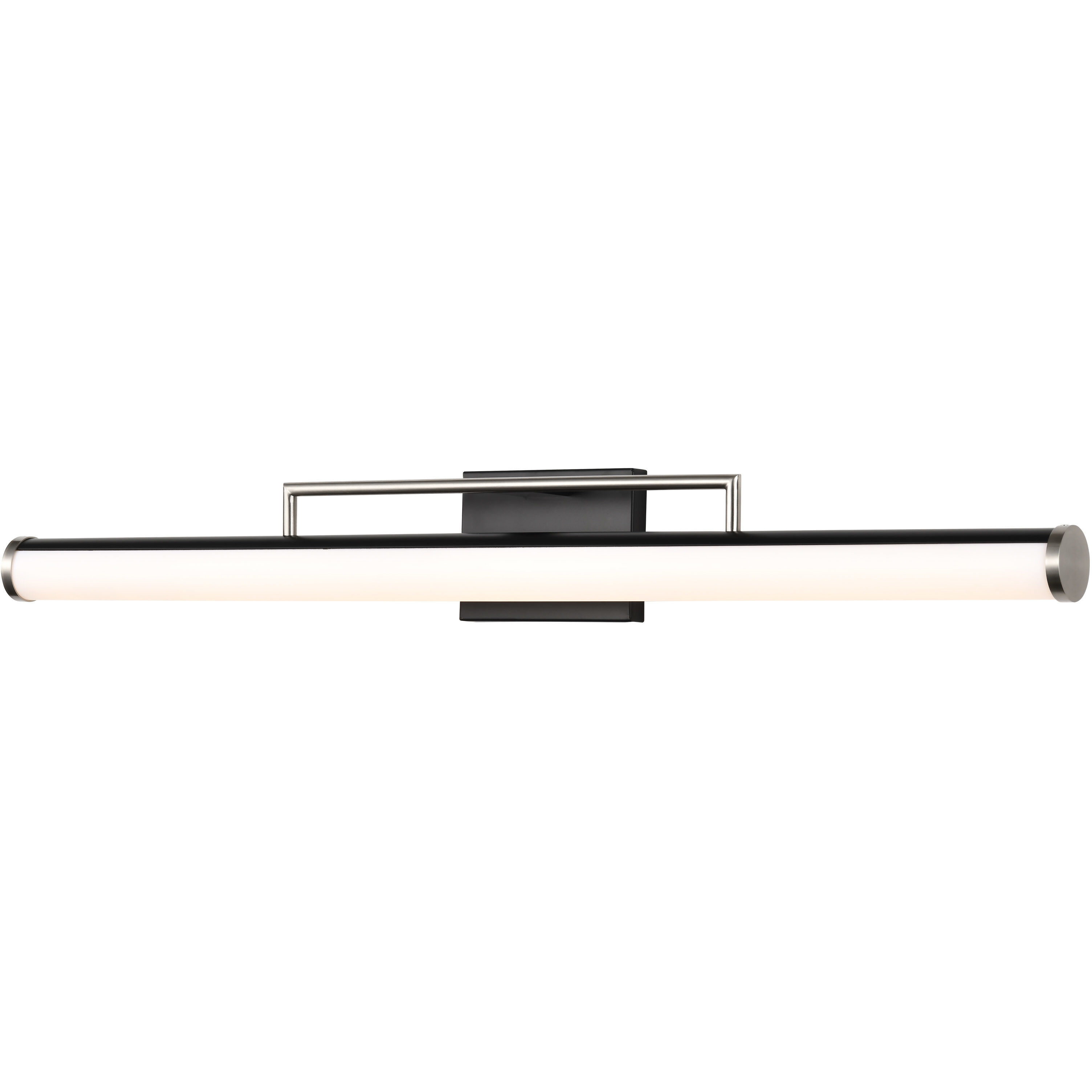 Solano LED 36 inch Black and Brushed Nickel Bath Vanity Light Wall Light