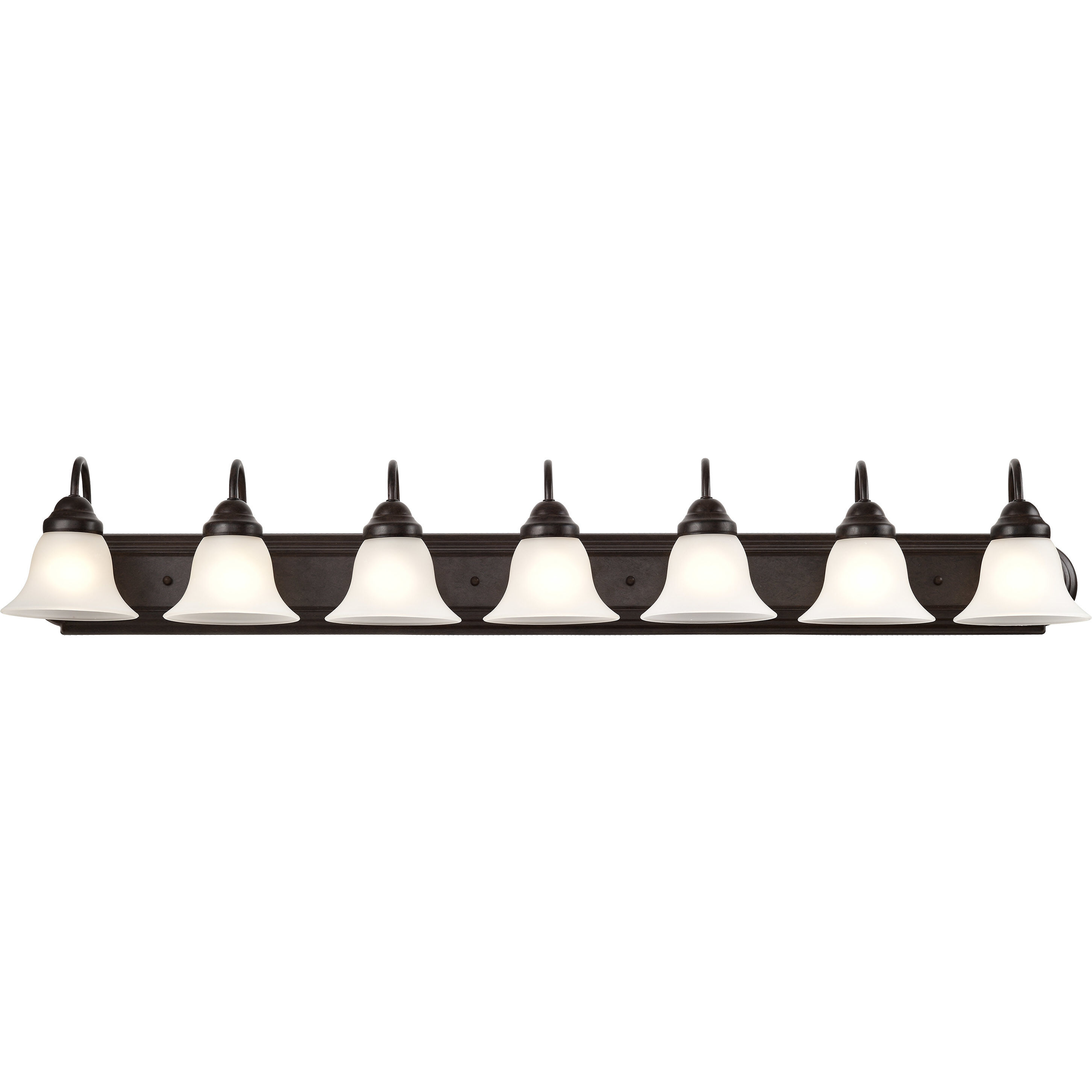 Ballerina 7 Light 48 inch Mahogany Bronze Vanity Light Wall Light
