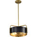 Altos 3 Light 14 inch Matte Black Pendant Ceiling Light