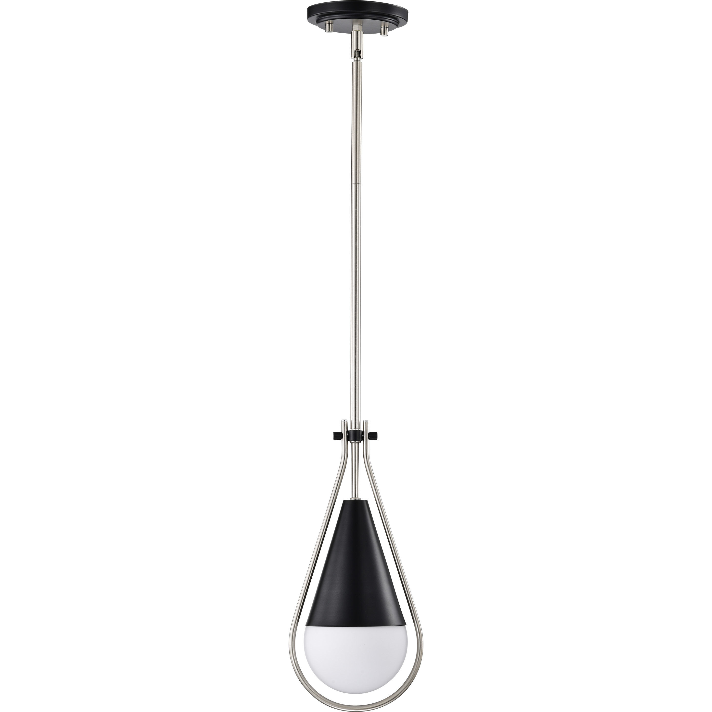 Admiral 1 Light 6.5 inch Matte Black Pendant Ceiling Light