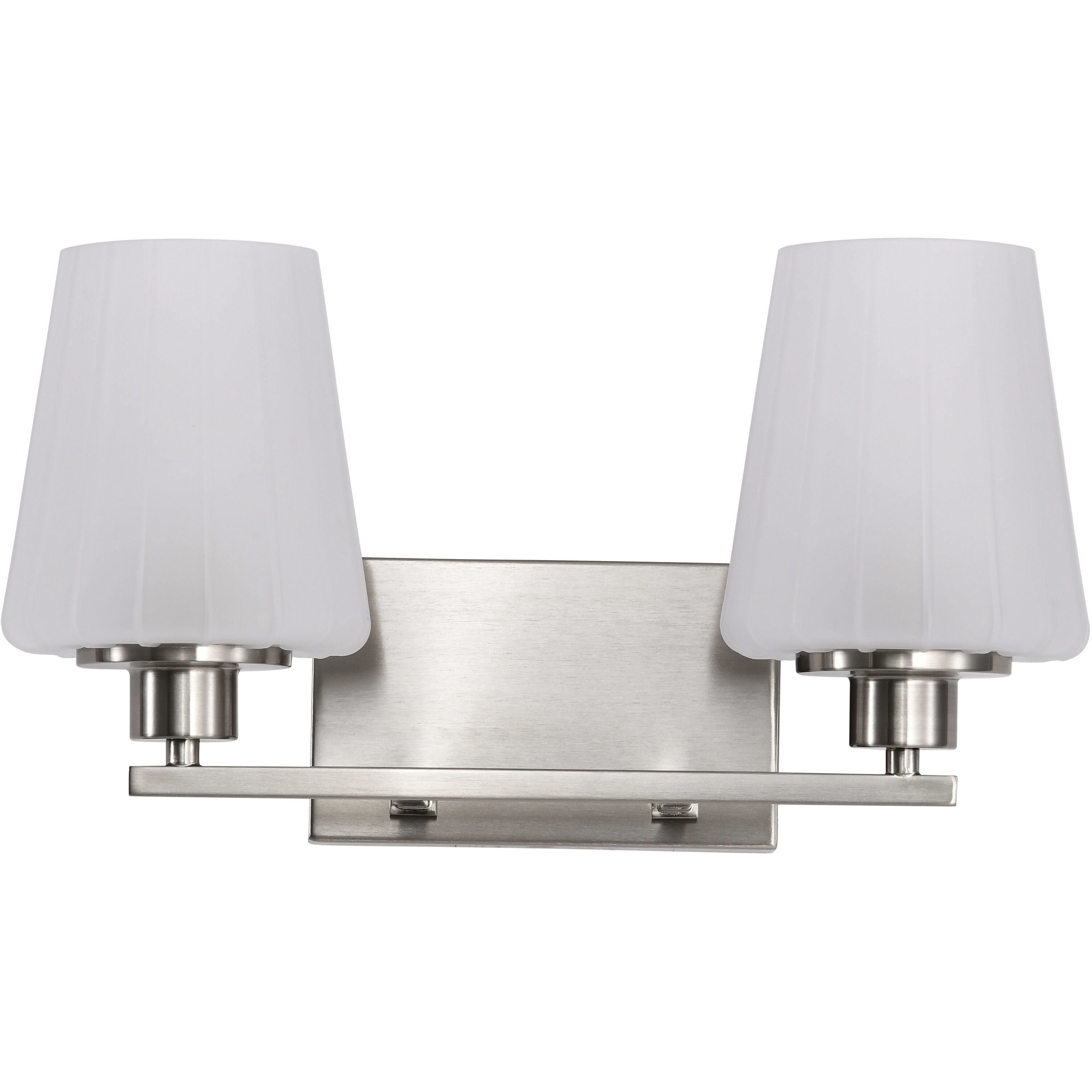 Lune 16 inch Brushed Nickel Vanity Wall Light