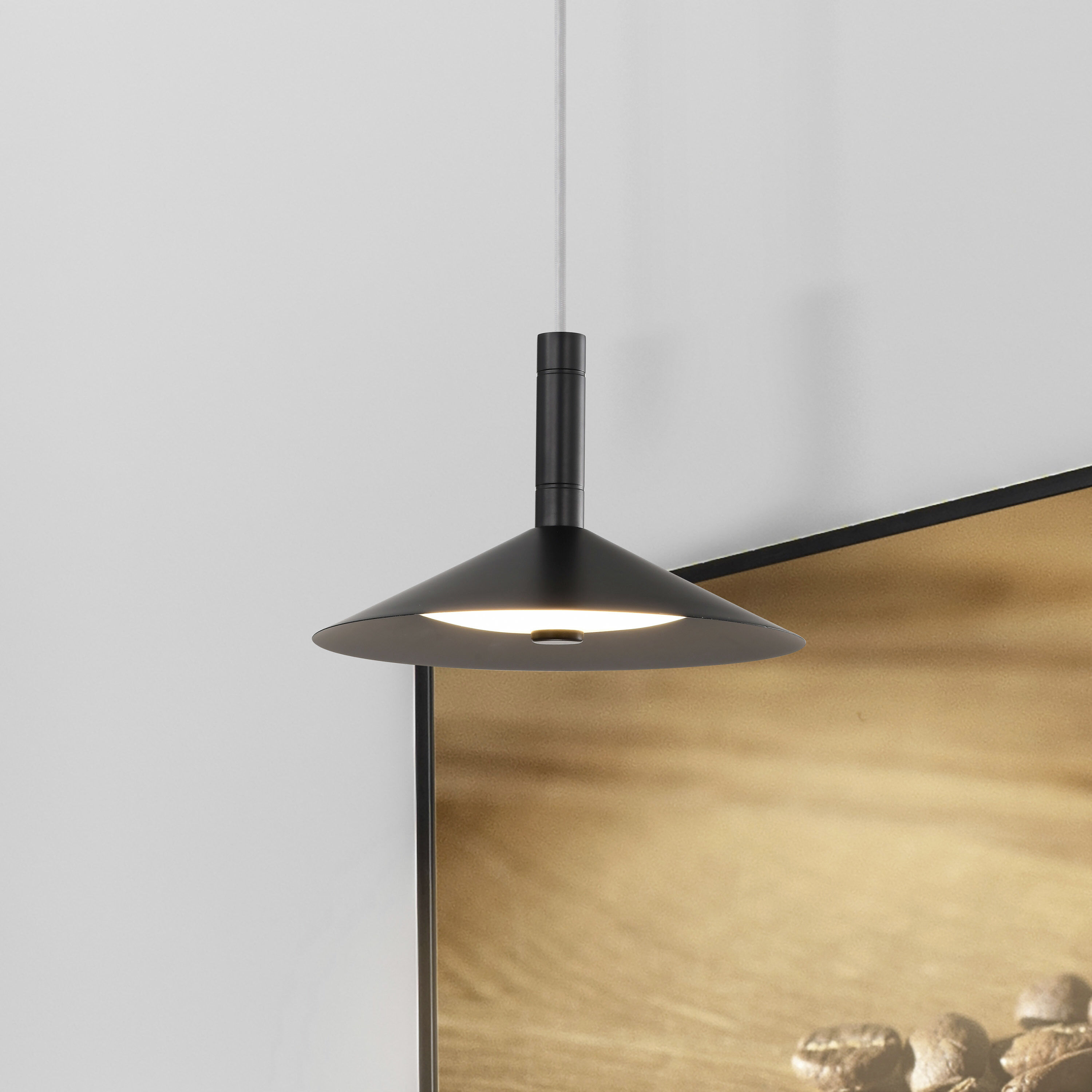 Corrine LED 9.88 inch Matte Black Pendant Ceiling Light