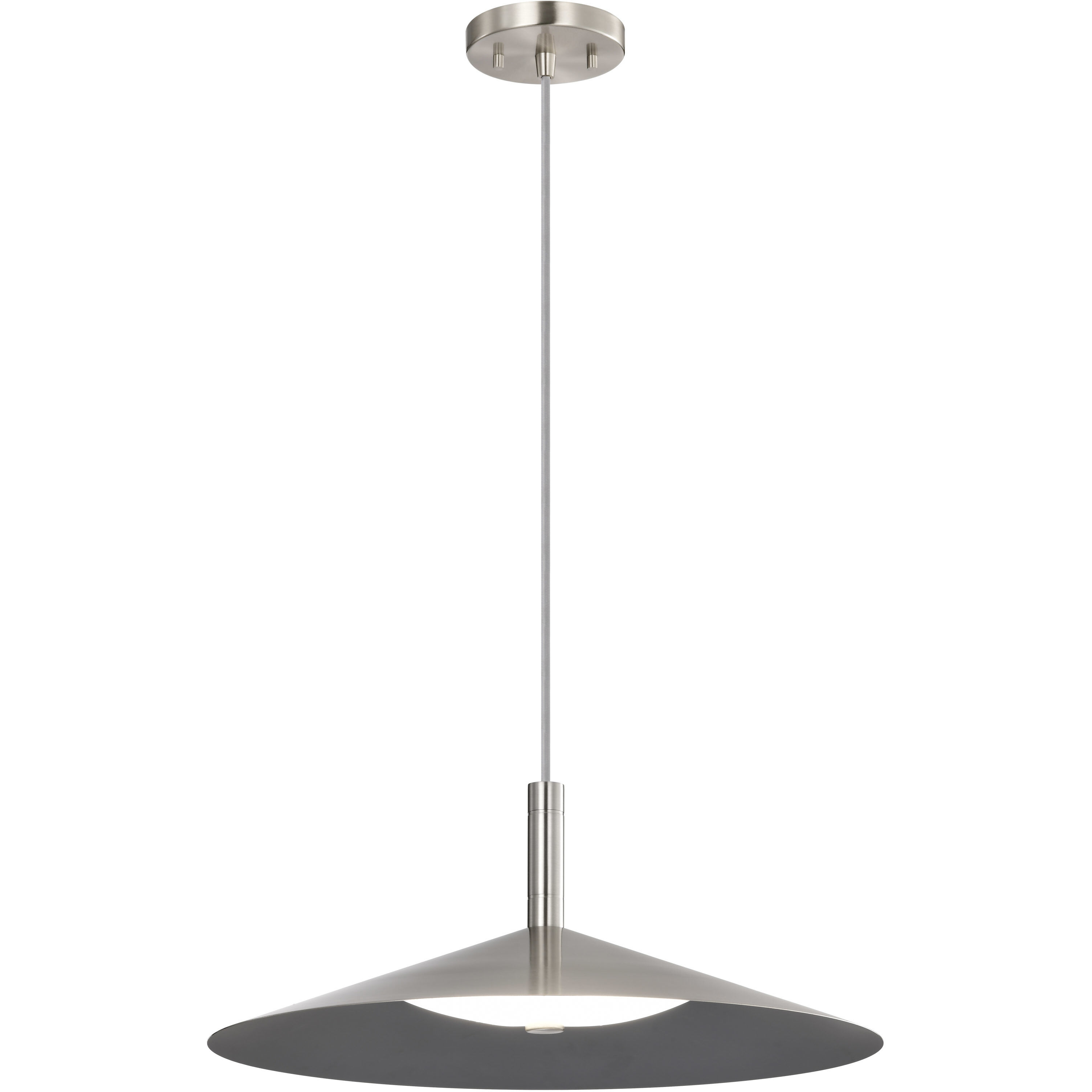 Corrine LED 18 inch Brushed Nickel Pendant Ceiling Light